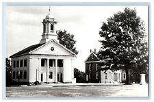 c1950's Street View Church Of Petersham Massachusetts MA RPPC Photo Postcard picture