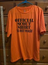 Boy Scouts Of America T Shirt Orange Mens Medium Official Scout Shirt (n5) picture
