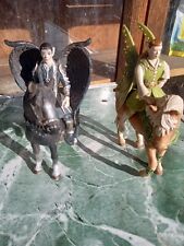 2006 schleich horses with dark angel rider and fairy rider picture