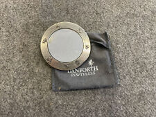 NEW DANFORTH Dragonfly Green Pewter Purse Mirror Carry Pouch picture