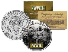 World War II GENERAL EISENHOWER JFK  Kennedy Half Dollar US Coin picture