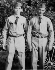 6P Photograph Young Men Military Uniforms 1940-50's Portrait  picture