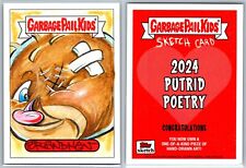 Garbage Pail Kids GPK 2024 Sketch Art Putrid Poetry Brandhen Snyder MINT 1/1 picture