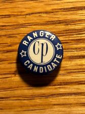 Vintage Command Post (CP) Ranger Candidate Pinback picture