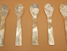 Caviar Spoons Mother of Pearl Size 10 cm. x 10 Pcs. ( TOP QUALITY HAND MADE ) picture