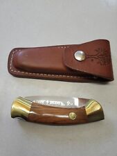 Vintage Tree Brand Boker 2000 440c  Folding Sheath Knife Made In Germany picture