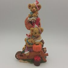 Vintage Thanksgiving Bears Native American Harvest Figurine 8