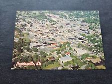 Postcard KY Kentucky Hopkinsville Christian County Low Birds Eye Aerial View picture