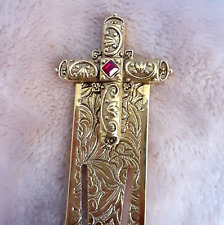 Ornate The Vatican Library Collection Bookmark gold tone 5