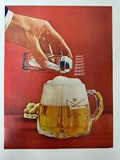 1965 Vintage Print Ad Budweiser Beer In Mug picture