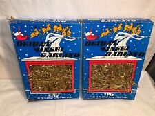 Lot 2 boxes vintage Deluxe GOLD Tinsel GARLAND Christmas Tree 2 Ply 20' x 4