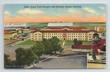 Lowry Field Hangars Barracks Denver Colorado Air Corps School VTG CO Postcard picture