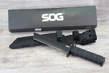SOG BAR15T Tanto M-9 Blackout Bayonet Combat Fixed Blade Knife Aus-8 G10 BY1001 picture