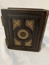 Antique Photo Album 1800's Tin Type Book picture