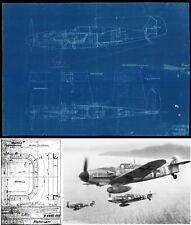Bf Me 109 Messerschmitt Original Blueprint Plans archive period Drawings 1940's picture