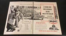 1959 MOBIL GAS - Mobilgas Economy Run - Vintage 2-Page Magazine Ad picture