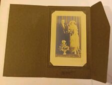 #1 ANTIQUE / VINTAGE 1920s ERA ? Wedding Photo ELEGANTLY DRESSED Bride & Groom  picture