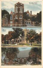 ROCHESTER, MN Methodist, Baptist & Universalist Churches c1920s Vintage Postcard picture