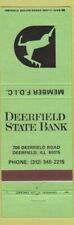 Matchbook Cover - Deerfield State Bank Deerfeild IL picture