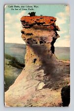 Colores WY-Wyoming, Castle Buttes, Antique, Vintage Souvenir Postcard picture
