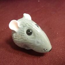 Ceramic MOUSE Figurine - Pink ears - hand painted - NEW picture
