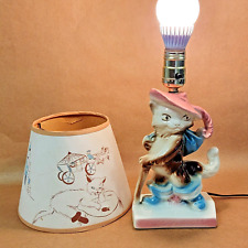VTG Puss In Boots Lamp W Shade Lane & Co Van Nuys Calif MCM 1961 picture