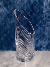 T.O.P. (Czech) For Prize Possession Slant-Top Cylindrical Cut Crystal Vase picture