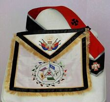 Masonic Scottish Rite 32 Degree Master of the Royal Secret regalia Apron + sash picture