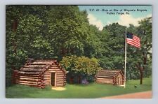 Valley Forge PA-Pennsylvania, Huts at Site of Wayne's Brigade, Vintage Postcard picture