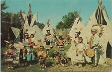 Photo PC ** Harvey North Dakota Indian Pow Wow Scene Kids in Regalia 1965 picture