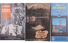 1940's 50's San Francisco California Tourist Booklets  Lassen Volcanic National picture