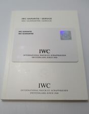 IWC Watch & Chronograph Guarantee Service Book and Open Blank Guarantee Card NOS picture