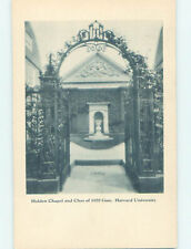 1930's HARVARD UNIVERSITY CHAPEL Cambridge - Boston Massachusetts MA 6/7 AD0751 picture