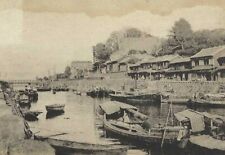 CL-328 Japan, Yokohama Kanto Boats on River Water Divided Back Postcard picture