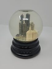 Saks Fifth Avenue Chicago Snow Globe Musical Skyline Retired Three Jays Cloudy picture