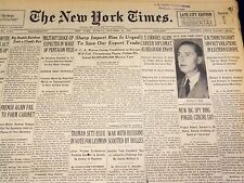 1949 OCTOBER 23 NEW YORK TIMES - SHARP IMPORT RISE IS URGED - NT 2991 picture