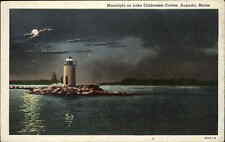 Augusta Maine ME Lighthouse c1930s-40s Postcard picture