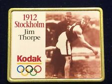 Vintage 1995 Kodak Lapel Hat Pin - 1912 Stockholm Olympics Jim Thorpe Decathlon picture