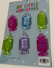 My Little Christmas Mini Candy Sweet Treats  Ornaments 6 Count NEW picture