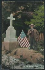 c1906 Chief Seattle’s Grave Washington Sealth Suquamish Lowman & Hanford Flag  picture