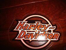 HARLEY DAVIDSON VINTAGE CIRCLE ORANGE/BLK/WHITE DECALS 4.6