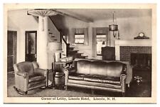 Antique Corner of Lobby, Lincoln Hotel, Lincoln, NH Postcard picture
