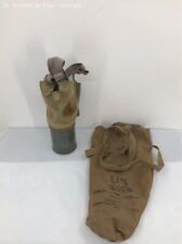 Ww2 Us Civilian Gas Mask M1a2 1 1 Adult Large & Carry Bag Chemical Warfare 1943 picture
