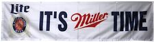 DAOOPS MILLER LITE beer flag its miller time 2x8ft banner man cave picture