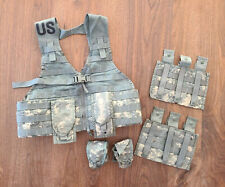 7 PC USGI FLC Fighting Load Carrier VEST TRIPLE MAG, 2 MAG, HG POUCHES VG picture