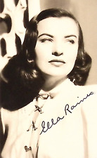 1948 Ella Rines Fan Club Autographed Photo Postcard 3.5 x 5