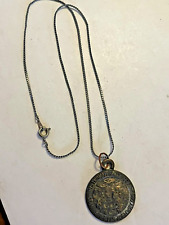 Vintage Multnomah Falls Oregon Sterling Silver Pendant Medallion Bates & Klinke picture