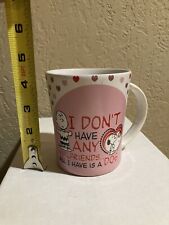 Peanuts Charlie Brown Mug I Don't Have Any Girlfriends All I Have Is A Dog Cup G picture