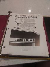 Extremely Rare 1980's John Deere Dealer Imprints And Ads Binder With Sales Aids picture