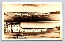 RPPC Multi View Dormitories Camp Lee Stephenson Quoddy Maine ME Postcard picture